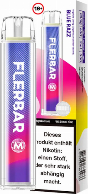 Flerbar 600 Einweg E-Zigarette Blue Razz 20mg 