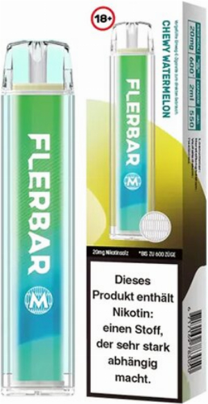 Flerbar 600 Einweg E-Zigarette Chewy Watermelon 20mg 