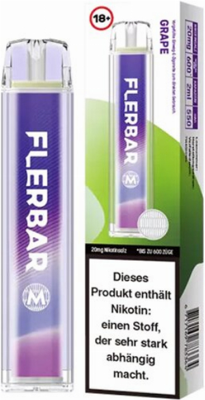 Flerbar 600 Einweg E-Zigarette Grape 20mg 