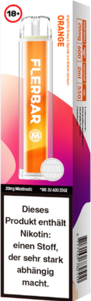 Flerbar 600 Orange Einweg E-Zigarette 20mg