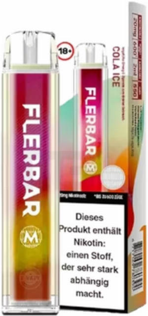 FLERBAR COLA ICE Einweg E-Zigarette, 20mg Cola Ice 20mg