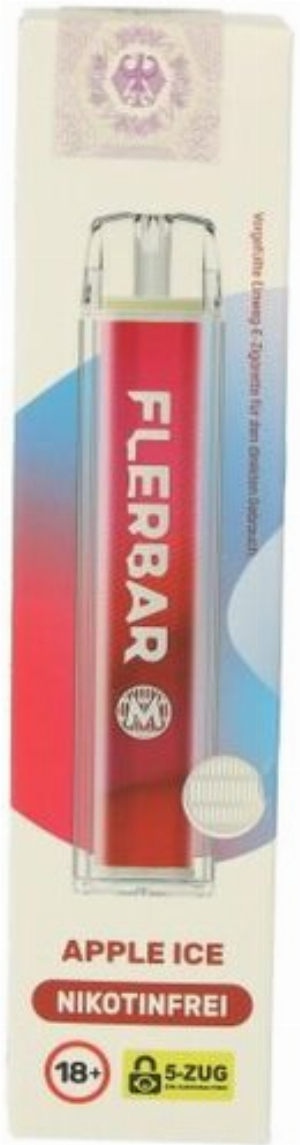 Flerbar M Zero Apple Ice E-Zigarette 0mg