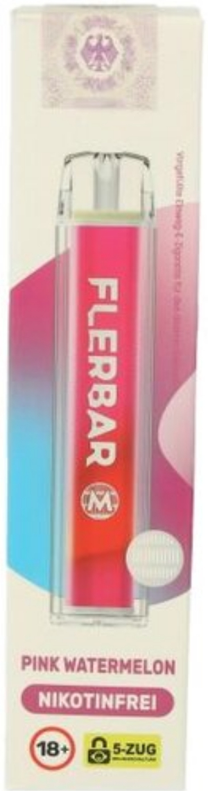 Flerbar M Zero Pink Watermelon E-Zigarette 0mg