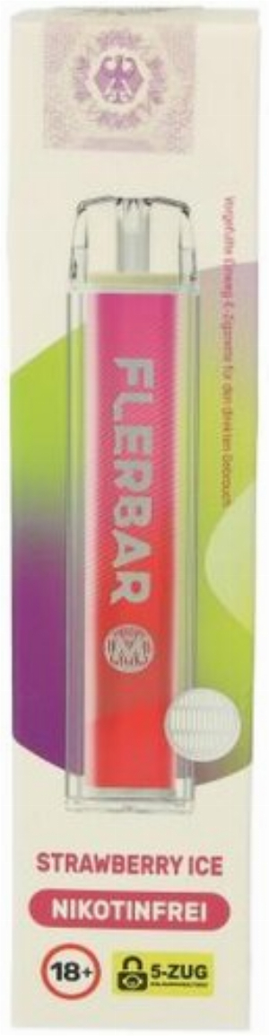 Flerbar M Zero Strawberry Ice E-Zigarette 0mg
