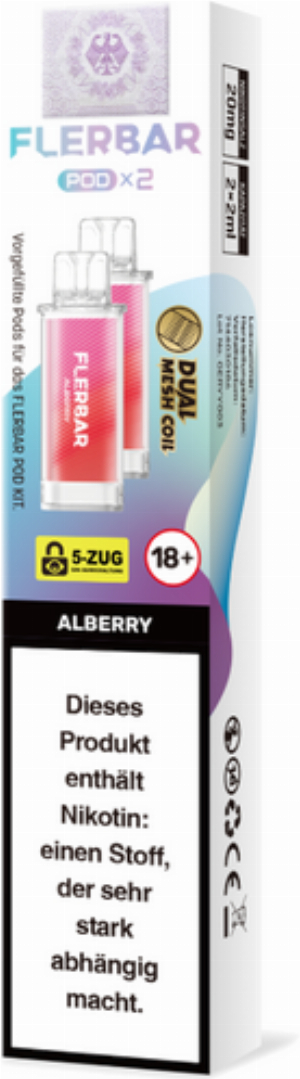 Flerbar Pod Alberry Prefilled Pods 2x2ml 20mg