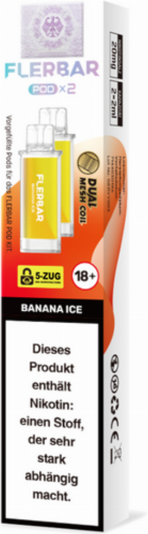 Flerbar Pod Banana Ice Prefilled Pods 2x2ml 20mg