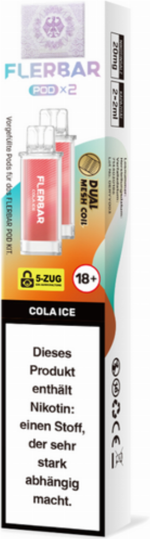 Flerbar Pod Cola Ice Prefilled Pods 2x2ml 20mg
