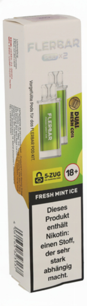 Flerbar Pod Fresh Mint Ice Prefilled Pods 2x2ml 20mg