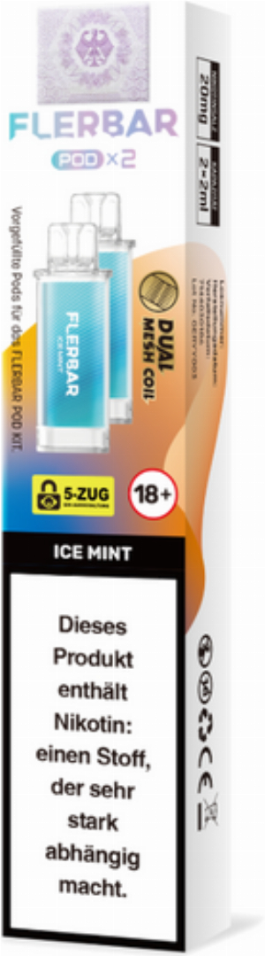 Flerbar Pod Ice Mint Prefilled Pods 2x2ml 20mg