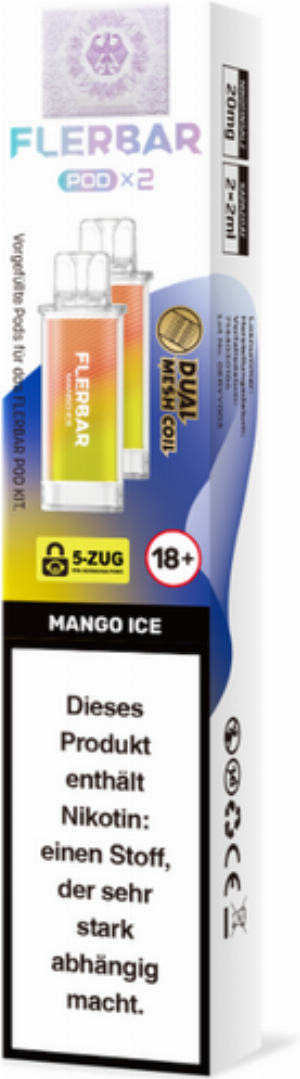 Flerbar Pod Mango Ice Prefilled Pods 2x2ml 20mg