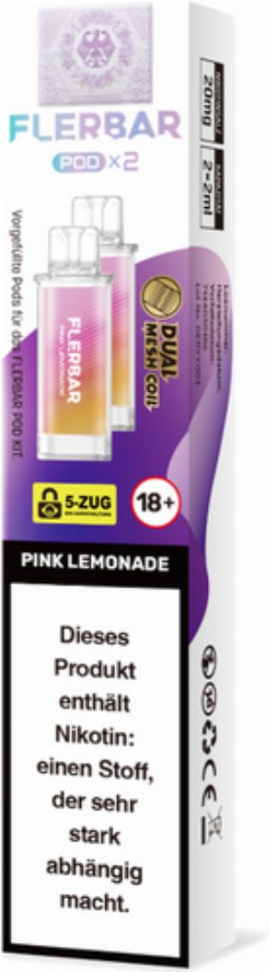 Flerbar Pod Pink Lemonade Prefilled Pods 2x2ml 20mg