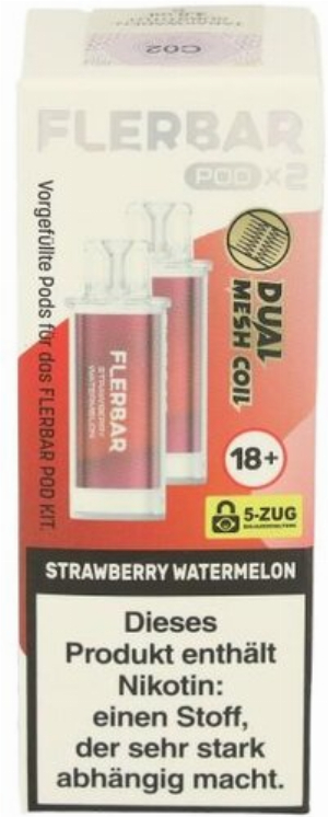 Flerbar Pod Strawberry Watermelon Prefilled Pods 2x2ml 20mg