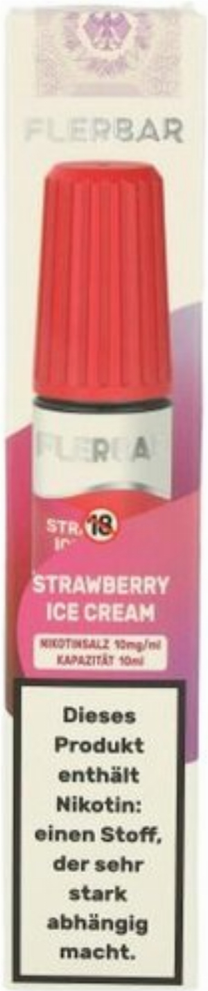 Flerbar Strawberry Ice Cream Liquid 10mg/ml