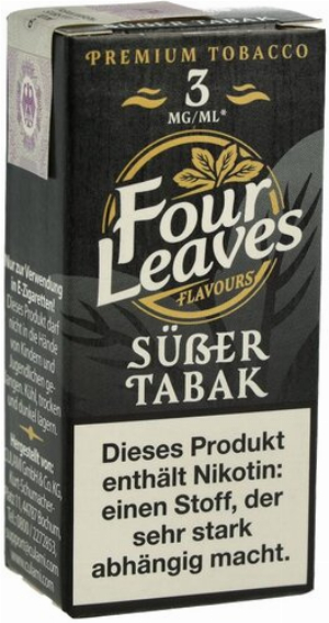 Four Leaves Liquid Süßer Tabak 3mg