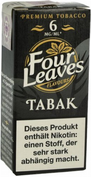 Four Leaves Liquid Tabak 6mg