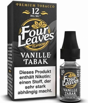 Four Leaves Liquid Vanille Tabak 12mg