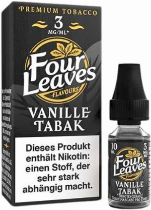 Four Leaves Liquid Vanille Tabak 3mg