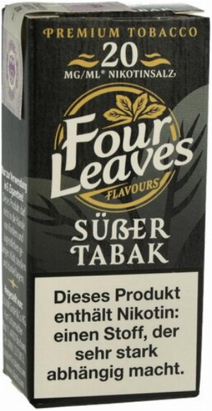Four Leaves Nikotinsalzliquid Süßer Tabak 20mg