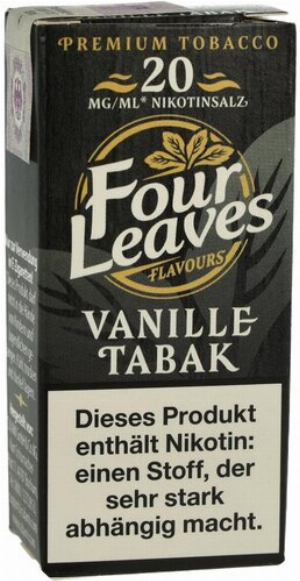 Four Leaves Nikotinsalzliquid Vanille Tabak 20mg