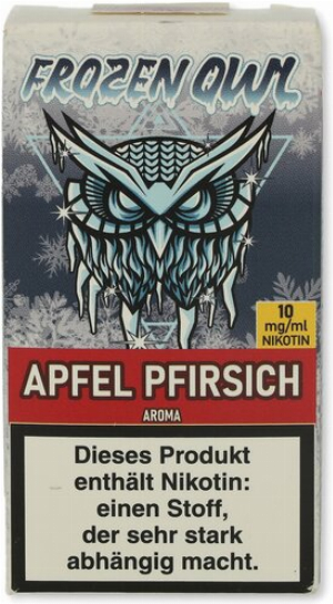 Frozen OWL Apfel Pfirsich Nikotinsalz Liquid 10ml 10mg