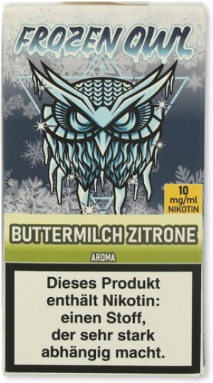 Frozen OWL Buttermilch Zitrone Nikotinsalz Liquid 10ml 10mg