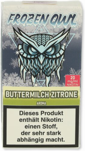 Frozen OWL Buttermilch Zitrone Nikotinsalz Liquid 10ml 20mg