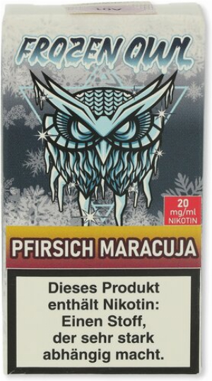 Frozen OWL Pfirsich Maracuja Nikotinsalz Liquid 10ml 20mg