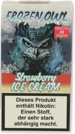 Frozen OWL Strawberry Ice Cream Nikotinsalz Liquid 10ml 20mg