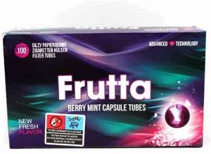 Frutta Flavorkapsel Hülsen Berry Mint 100 Stück