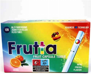 Frutta Flavorkapsel Hülsen Orange 1x100Stk.