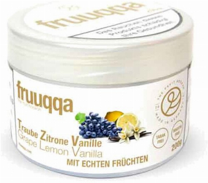 Fruuqqa Shisha-Tabakersatz Traube Zitrone Vanille nikotinfrei 200g 