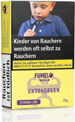 FUMELO TOBACCO EXTRAGREEN Strong Line Wasserpfeifentabak 25g