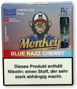 RandM Tornado Pods Blue Razz Cherry 2x2ml 20mg