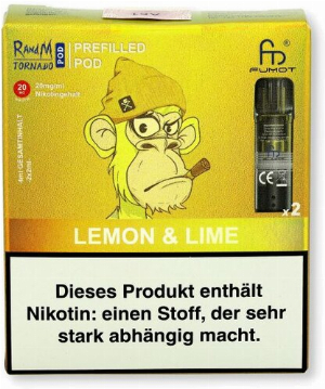 RandM Tornado Pods Lemon & Lime 2x2ml 20mg