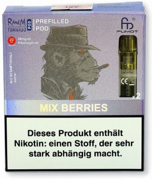 RandM Tornado Pods Mix Berries 2x2ml 20mg
