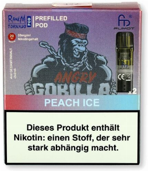 RandM Tornado Pods Peach Ice 2x2ml 20mg