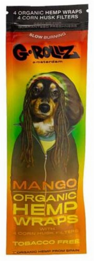 G-Rollz Hemp Wraps + Corn Husk Tips Mango Flavoured