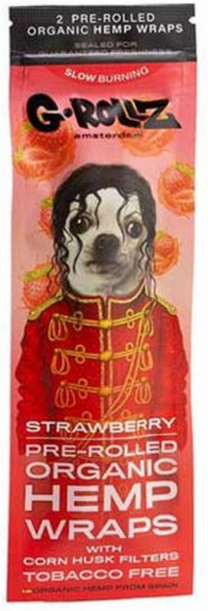 G-Rollz Hemp Wraps Strawberry Flavoured