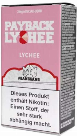GANGGANG Payback Lychee Nikotinsalz Liquid 10ml 20mg