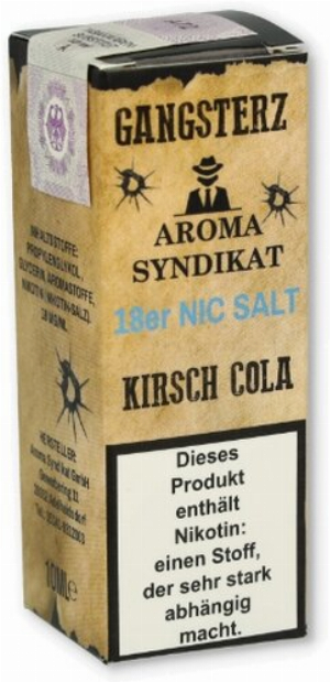 Gangsterz Kirsch-Cola Nikotinsalz Liquid 10ml 18mg