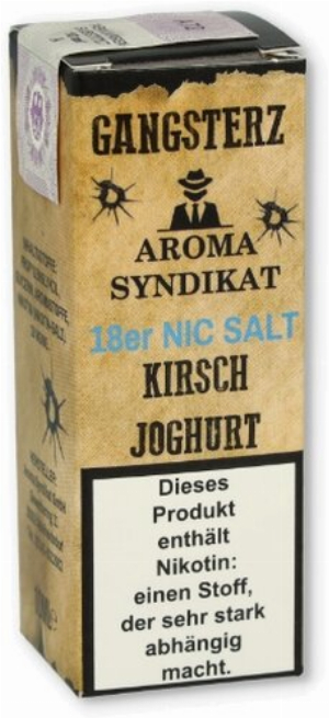 Gangsterz Kirsch-Joghurt Nikotinsalz Liquid 10ml 18mg