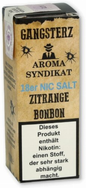 Gangsterz Zitrange-Bonbon Nikotinsalz Liquid 10ml 18mg