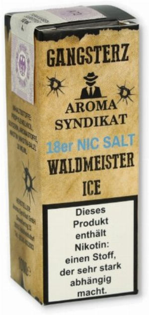 Gangsterzt Waldmeister Ice Nikotinsalz Liquid 10ml 18mg