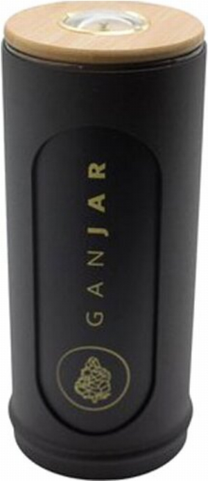 Ganjar Aufbewahrungsdose mit Hygrometer deep black