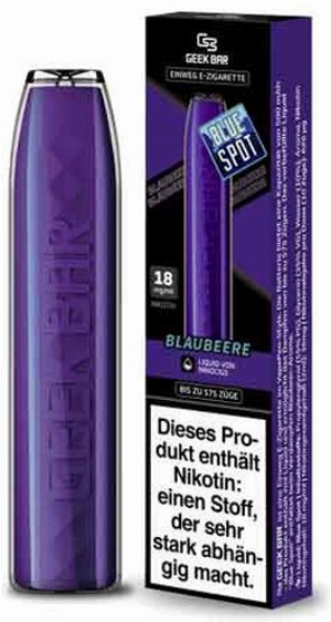 GeekBar Blaubeere 18mg Disposable E-Zigarette max. 575 Züge
