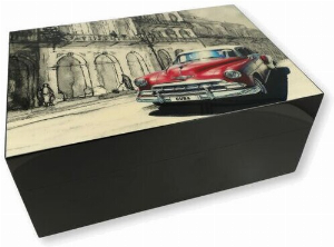 Gentili Humidor Laccato macchina cubana metallizzata
