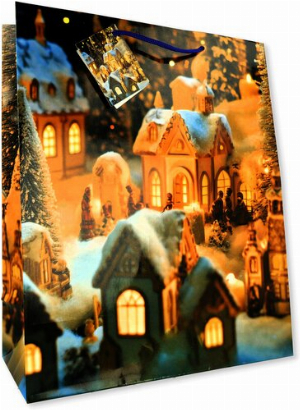 Geschenktüte Stadt TBH 26x32x12cm 1 Stk.