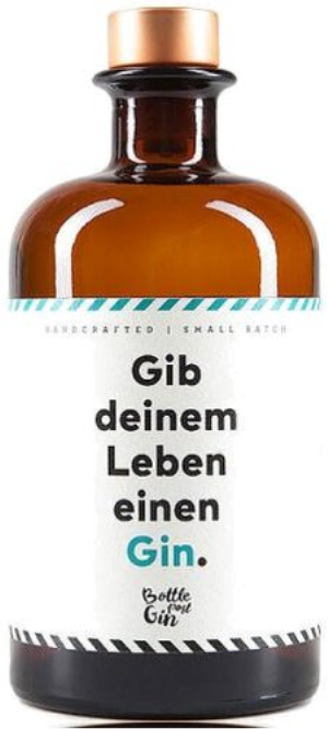Gib dem Leben einen Gin 41% Alkohol 0,5L
