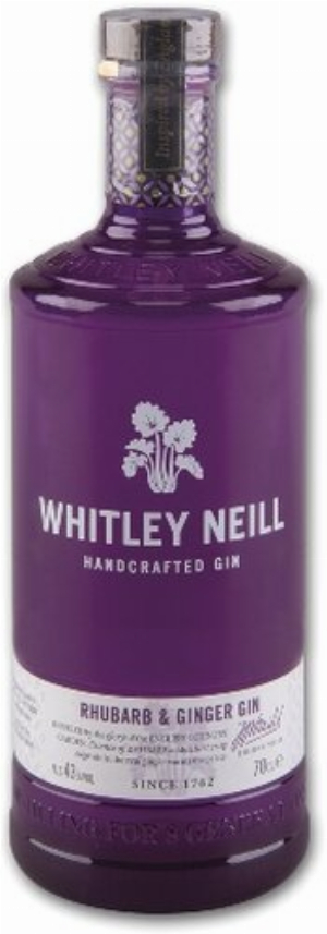 Gin Whitley Neill Rhubard & Ginger 43% Vol. Handcrafted Dry Gin