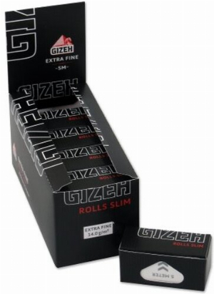 Gizeh Black Extra Fine Rolls Slim Endlospapier